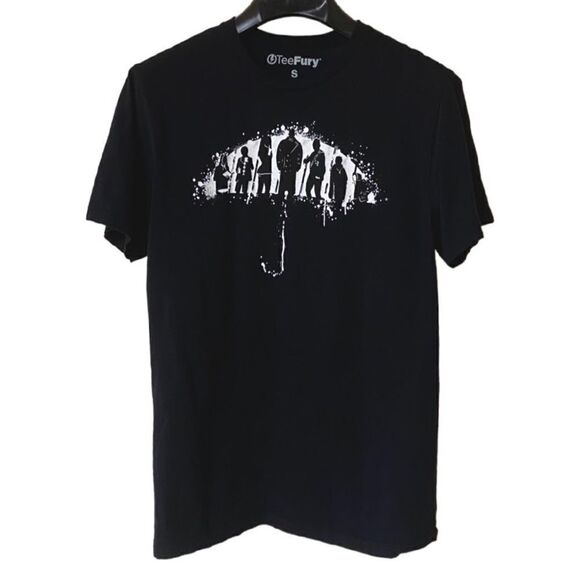 Tee Fury Umbrella Academy Men’s Unisex Black|White Graphic Shirt Sz S - Picture 1 of 8